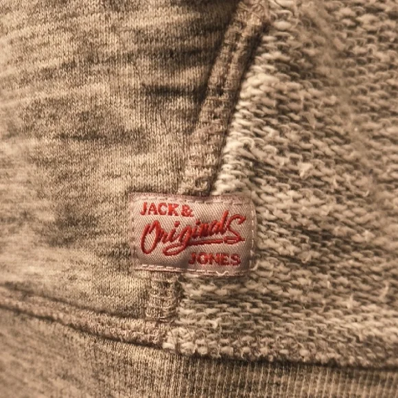 Jack & Jones Originals - Gray On Gray 2 Tone Hoodie Sweater - Picture 4 of 6